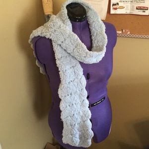 Homemade baby blue winter scarf- SUPER SOFT
